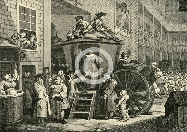 'A Country Inn Yard', 1747, (1925). Creator: William Hogarth.