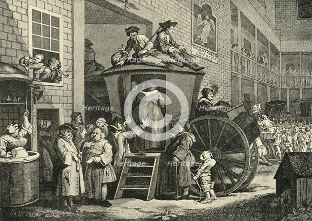 'A Country Inn Yard', 1747, (1925). Creator: William Hogarth.