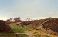 A country lane in Northern Jutland, 1876. Creator: Thorvald Niss