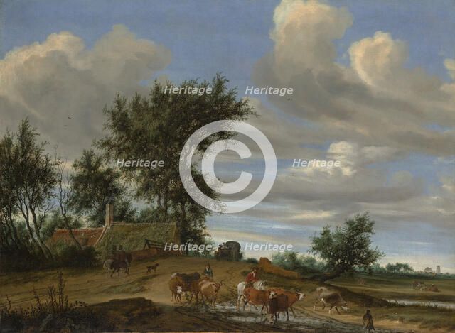 A Country Road, 1648. Creator: Salomon Ruysdael.