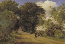 A Country Road near Vognserup Manor, Zealand, 1849. Creator: Peter Christian Thamsen Skovgaard