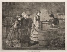 A Country Store, Getting Weighed, 1871. Creator: Winslow Homer (American, 1836-1910)