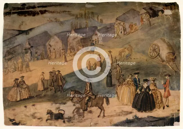 'A Country Scene', c1750, (1934).  Creator: Susanna Duncombe.