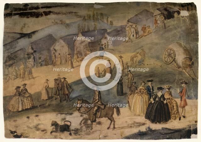 'A Country Scene', c1750, (1934).  Creator: Susanna Duncombe.