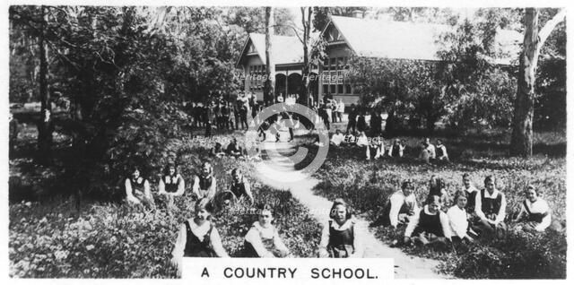 A country school, Australia, 1928. Artist: Unknown