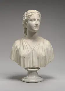 A Country Woman, model 1838, carved 1839. Creator: Hiram Powers