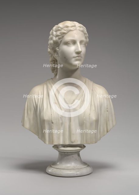 A Country Woman, model 1838, carved 1839. Creator: Hiram Powers.