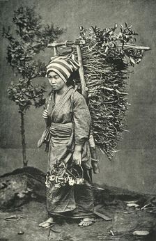 A Country Woman. - Fuel and Flowers 1891. Creator: Unknown