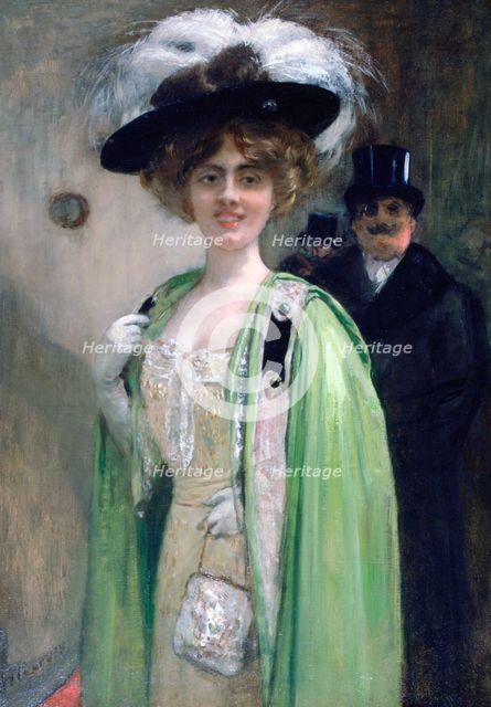 'A Couple Arriving at an Event', c1872-1929 Artist: Henri Gervex