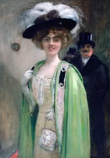 A Couple Arriving at an Event c1872-1929 Artist: Henri Gervex
