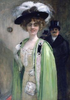 A Couple Arriving at an Event c1872-1929 Artist: Henri Gervex