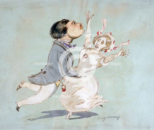 'A Couple', c1825-1877. Artist: Henry Bonaventure Monnier