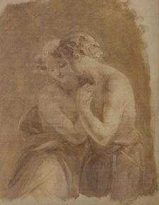 A couple embracing, c1823-1873. Creator: Edmund Thomas Parris