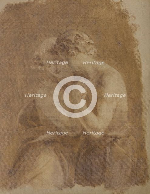 A couple embracing, c1823-1873. Creator: Edmund Thomas Parris.