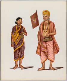 A Couple (from the series Costumes and Professions), mid-1800s. Creator: Unknown