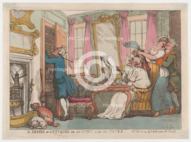 A Couple of Antiques or my Aunt and my Uncle, November 20, 1807., November 20, 1807. Creator: Thomas Rowlandson.
