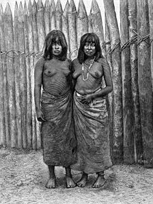 A couple of Gran Chaco Indian women, South America, 1895