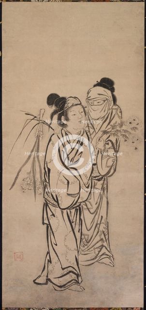 A Couple, late 1500s. Creator: Hasegawa Soen (Japanese).
