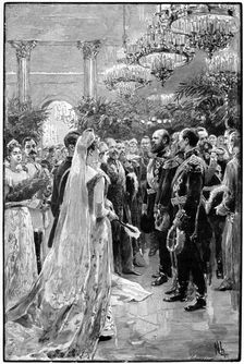 A court ball at the Winter Palace, St Petersburg, Russia, 1892