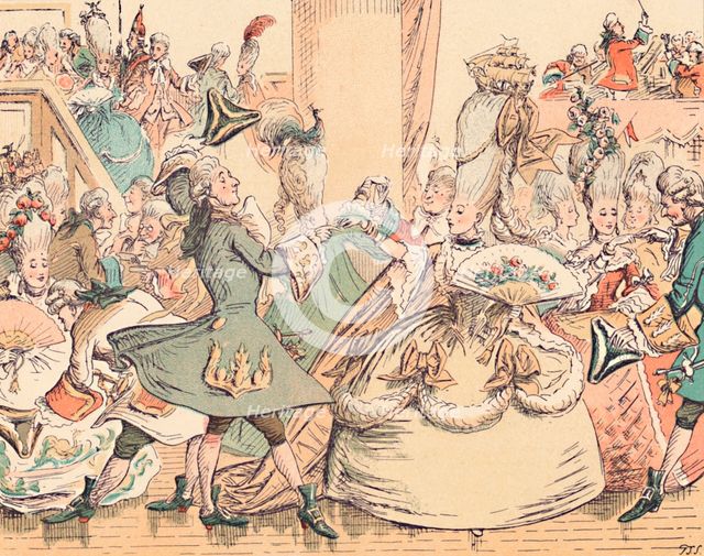 'A Court Ball in the Eighteenth Century', c1884. Artist: Thomas Strong Seccombe.