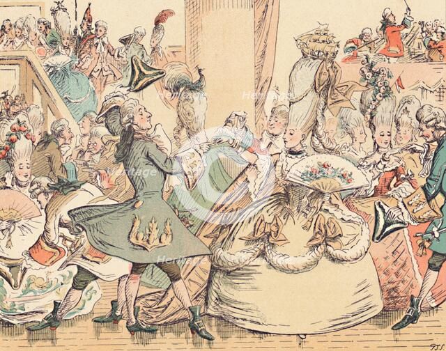 'A Court Ball in the Eighteenth Century', c1884. Artist: Thomas Strong Seccombe.