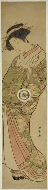A Courtesan of the Matsubaya House, Japan, mid-late 1770s. Creator: Shunsho.