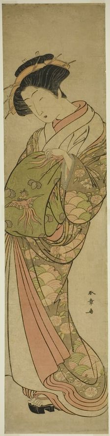 A Courtesan of the Matsubaya House, Japan, mid-late 1770s. Creator: Shunsho