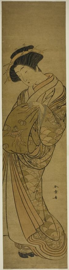 A Courtesan of the Matsubaya, Japan, mid-late 1770s. Creator: Shunsho