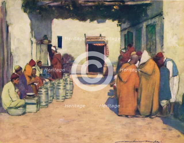 'A Courtyard', 1903. Artist: Mortimer L Menpes.