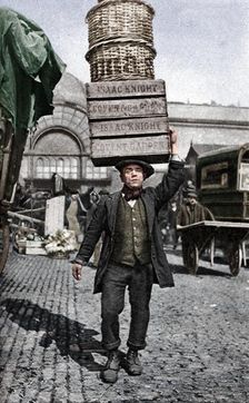 A Covent Garden market porter, London, c1922