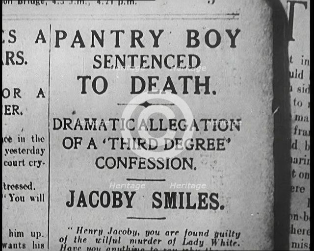 A Cover of One of Alfred Harmsworth, 1st Viscount Northcliffe's Newspapers..., 1922. Creator: British Pathe Ltd.