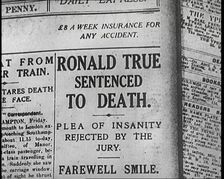 A Cover of One of Alfred Harmsworth, 1st Viscount Northcliffe's Newspapers..., 1922. Creator: British Pathe Ltd