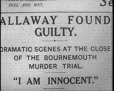 A Cover of One of Alfred Harmsworth, 1st Viscount Northcliffe's Newspapers..., 1922. Creator: British Pathe Ltd