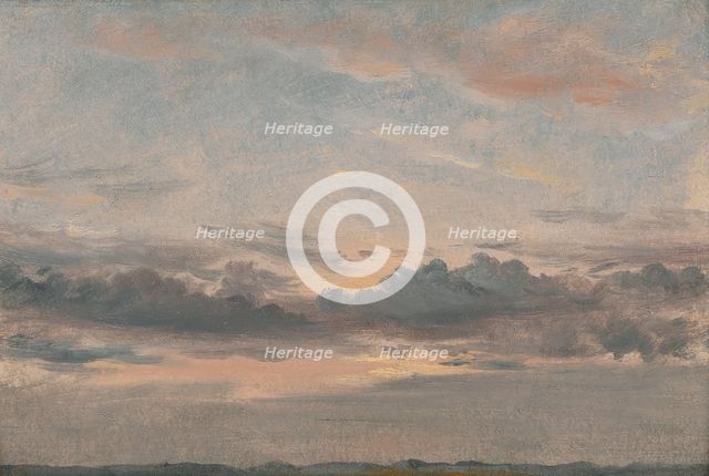 A Cloud Study, Sunset, ca. 1821. Creator: John Constable.