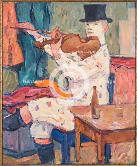 A Clown Playing the Violin, 1915.