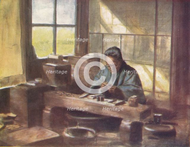 'A Cloissonne Worker', c1887, (1901). Artist: Mortimer L Menpes.
