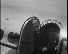 A Close up of a Smiling Neville Chamberlain, the British Prime Minister, Emerging from the..., 1938. Creator: British Pathe Ltd