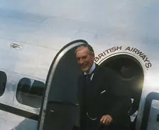 A Close up of a Smiling Neville Chamberlain, the British Prime Minister, Emerging from the..., 1938. Creator: British Pathe Ltd