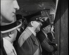 A Close up of Adolf Hitler Looking Out to Sea from a Deck on Board the Strength Through..., 1939. Creator: British Pathe Ltd