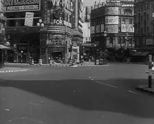 A Closed Off Street in Piccadilly, 1940. Creator: British Pathe Ltd