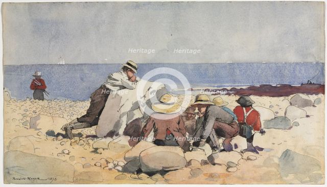 A Clam-Bake, 1873. Creator: Winslow Homer (American, 1836-1910).