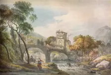 A Classical Landscape c18th century. Artist: Paul Sandby