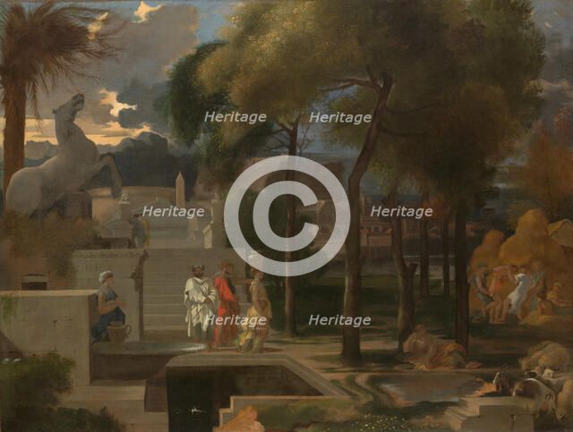 A Classical Landscape, probably 1660s. Creator: Sébastien Bourdon.