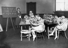 A classroom scene, c1910-1929(?). Creator: Unknown