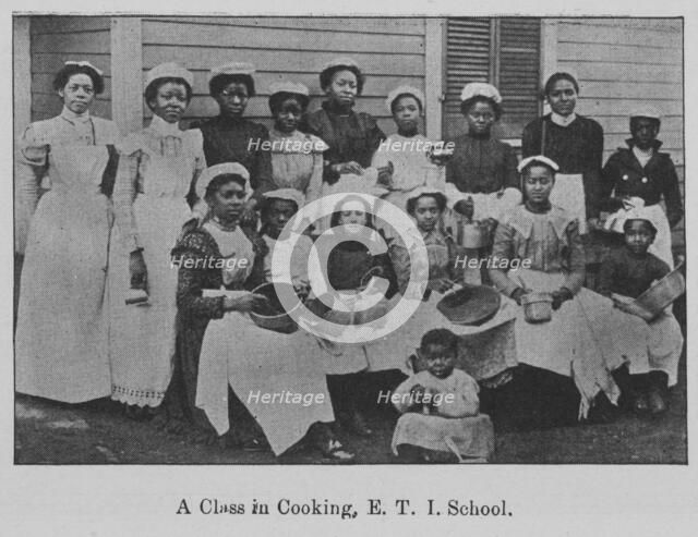 A Class in Cooking, E. T. I. School, 1903. Creator: Unknown.