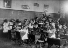 A class in flowers, 6th Division, (1899?). Creator: Frances Benjamin Johnston