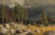 A Clearing, Uusimaa Landscape; Burnt Clearing, Landscape from Uusimaa, 1872. Creator: Fanny Churberg