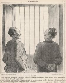 A Clichy, 19th century. Creator: Honore Daumier