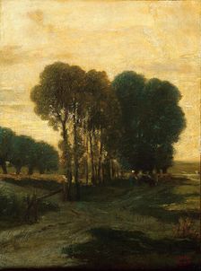 A Clump of Trees, c. 1860. Creator: Constant Troyon