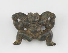 A crouching figure, Eastern Zhou to Western Han dynasty, 3rd century BCE. Creator: Unknown